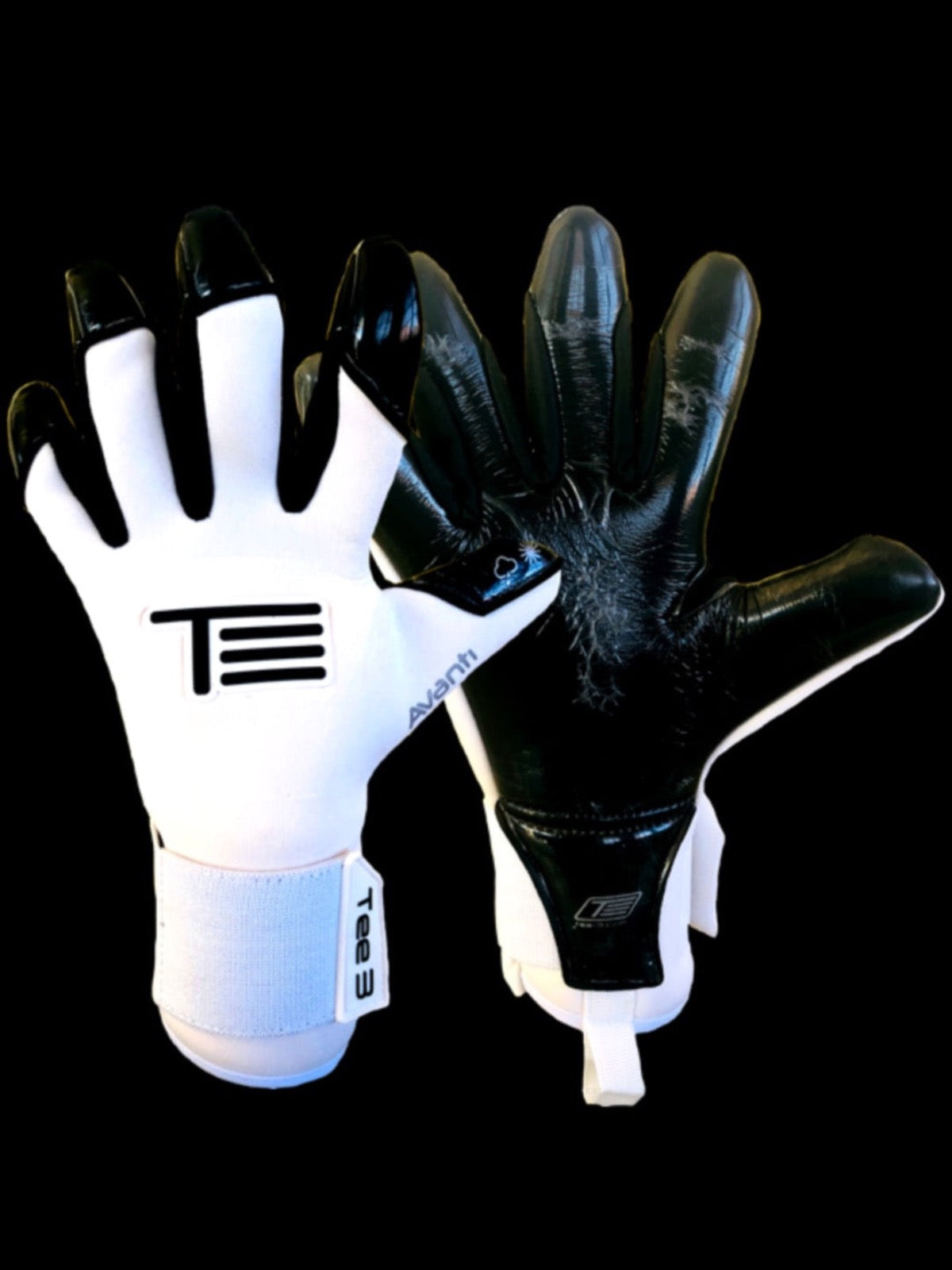 A goalkeeping glove worn by professional goalkeepers
