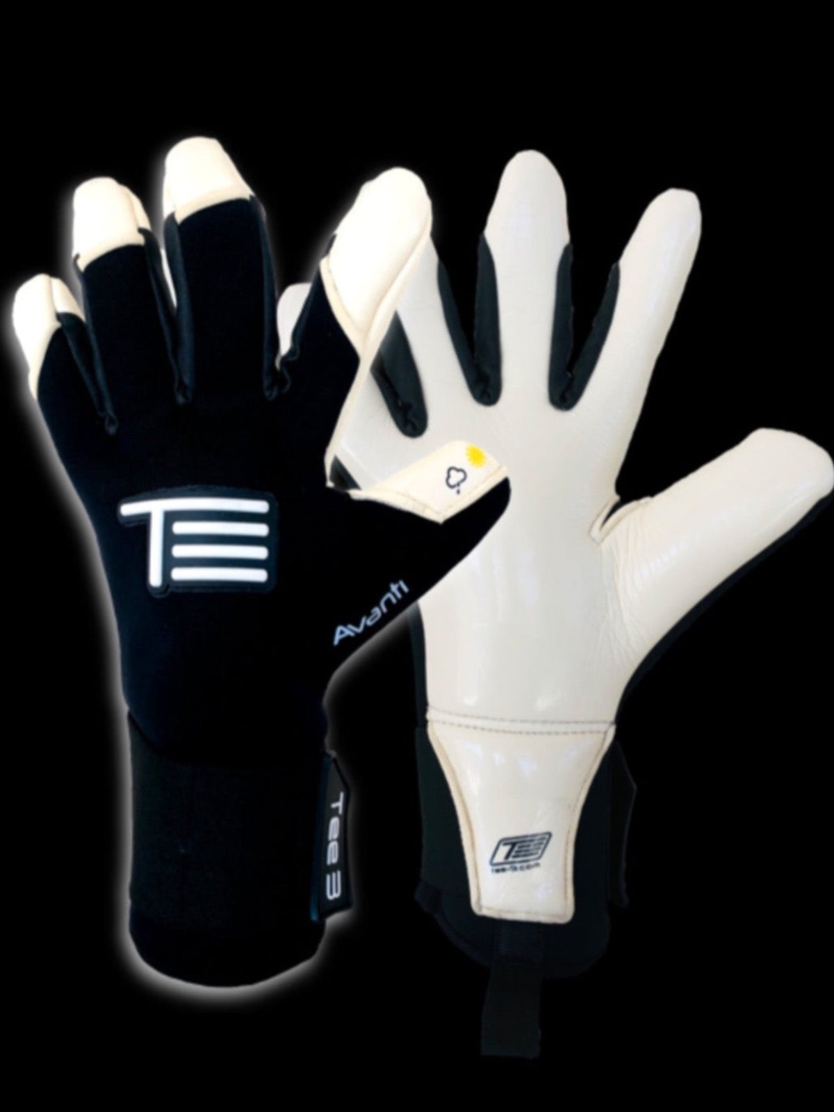 A goalkeeping glove worn by professional goalkeepers